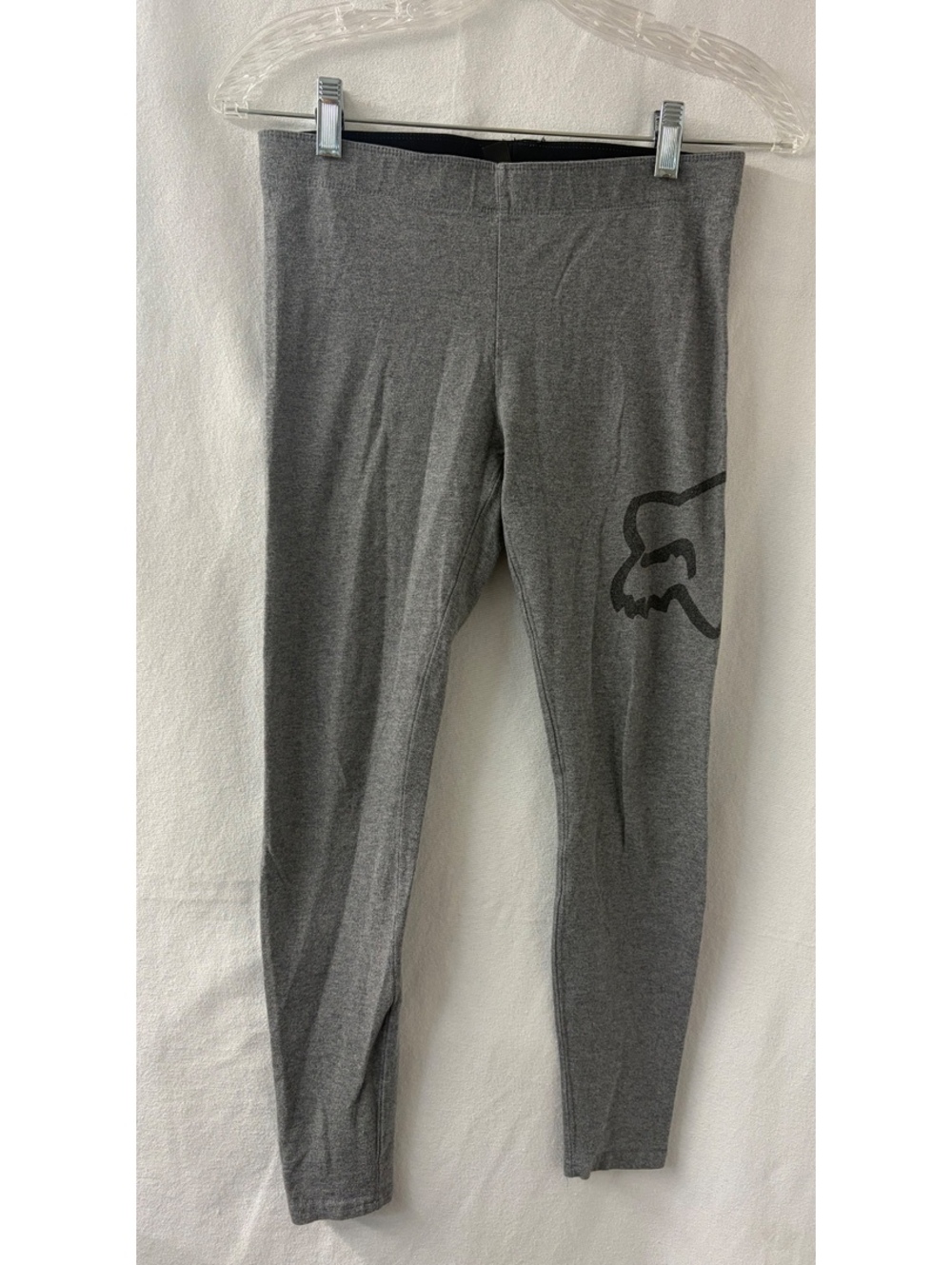 Fox Racing Women’s Small Gray Logo Leggings Stretch Athletic Moto Pants